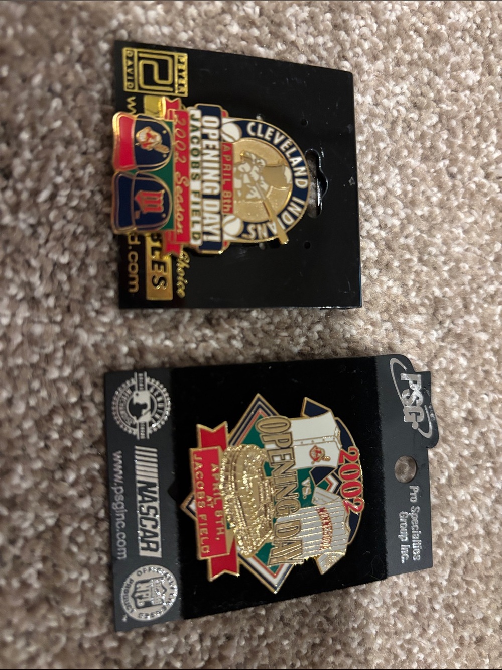 Cleveland Indians Opening Day Gold & Red Commemorative Pin
